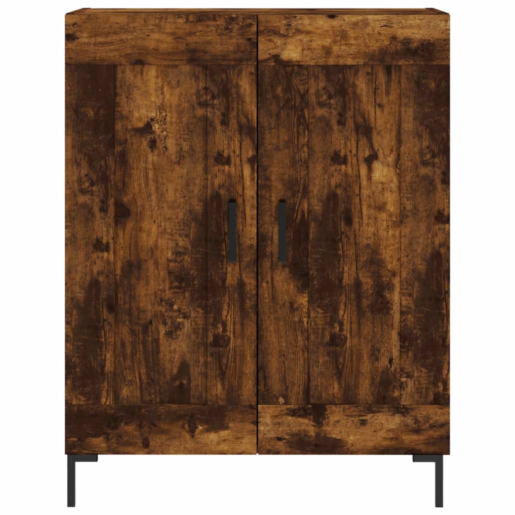 Skåp Rökfärgad Ek 69,5x34x180 cm