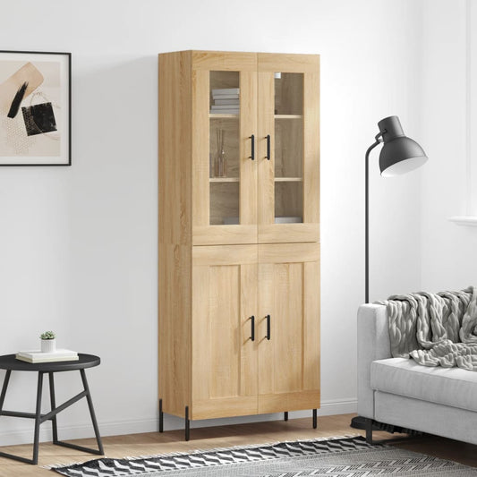 Skåp Sonoma Ek 69,5x34x180 cm