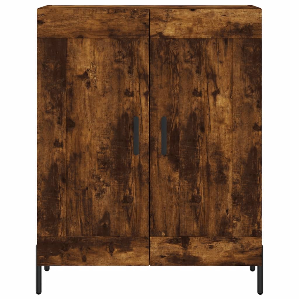 Skåp Rökfärgad Ek 69,5x34x180 cm