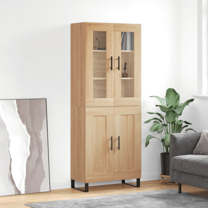 Skåp Sonoma Ek 69,5x34x180 cm