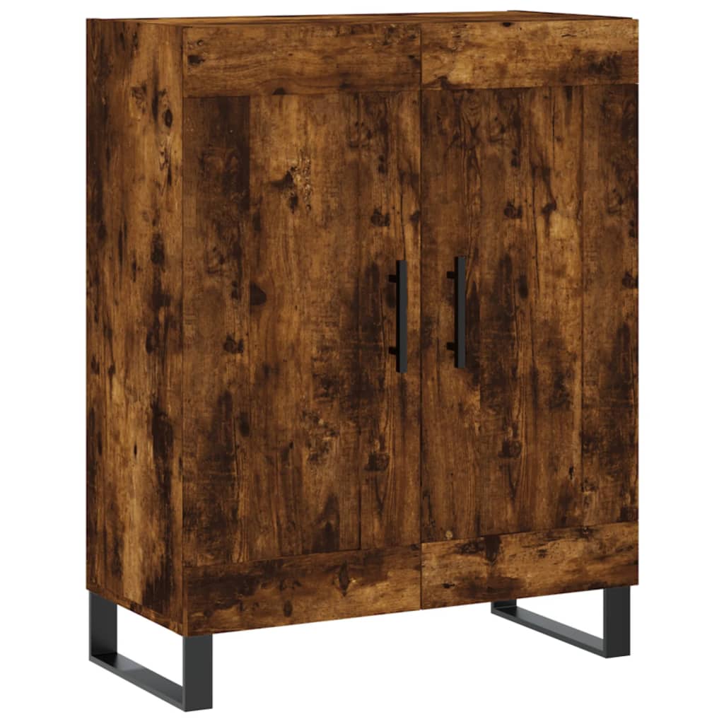 Skåp Rökfärgad Ek 69,5x34x180 cm