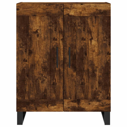 Skåp Rökfärgad Ek 69,5x34x180 cm