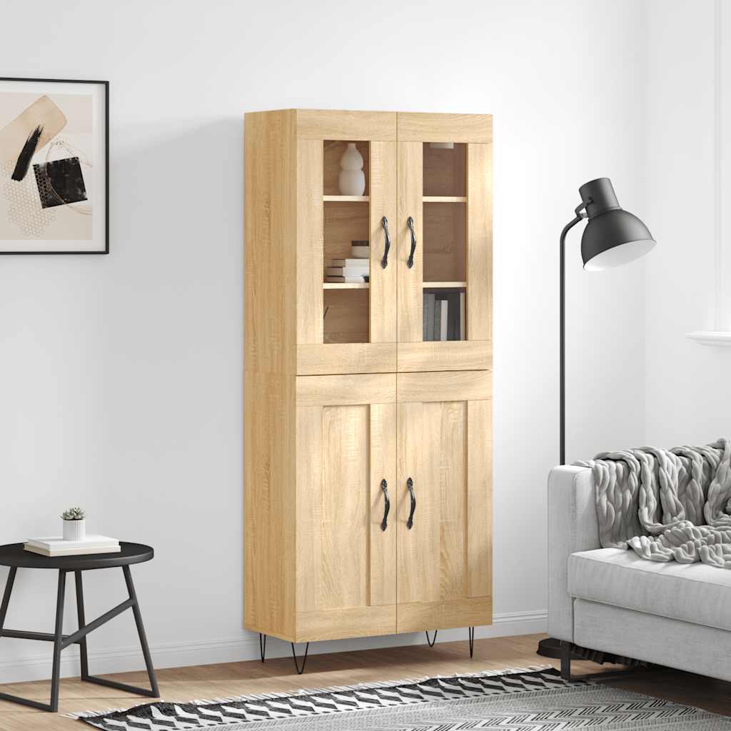 Skåp Sonoma Ek 69,5x34x180 cm