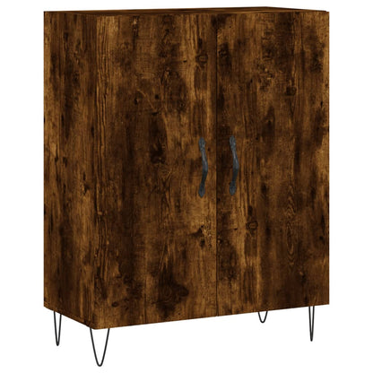 Skåp Rökfärgad Ek 69,5x34x180 cm