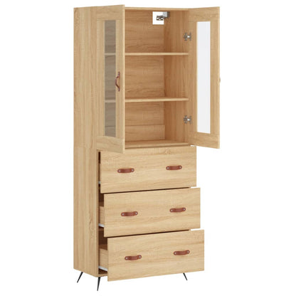 Skåp Sonoma Ek 69,5x34x180 cm