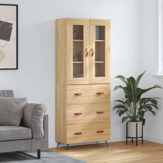 Skåp Sonoma Ek 69,5x34x180 cm