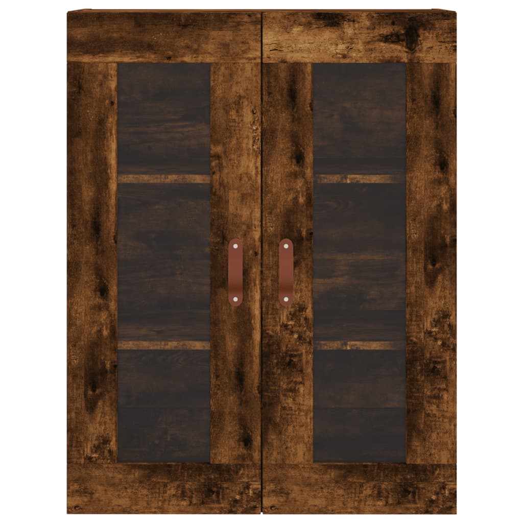 Skåp Rökfärgad Ek 69,5x34x180 cm