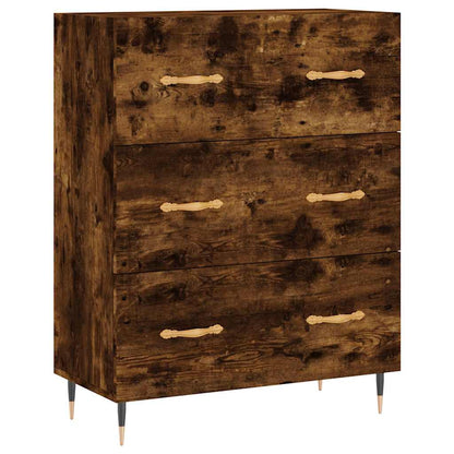 Skåp Rökfärgad Ek 69,5x34x180 cm