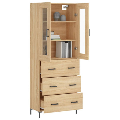 Skåp Sonoma Ek 69,5x34x180 cm