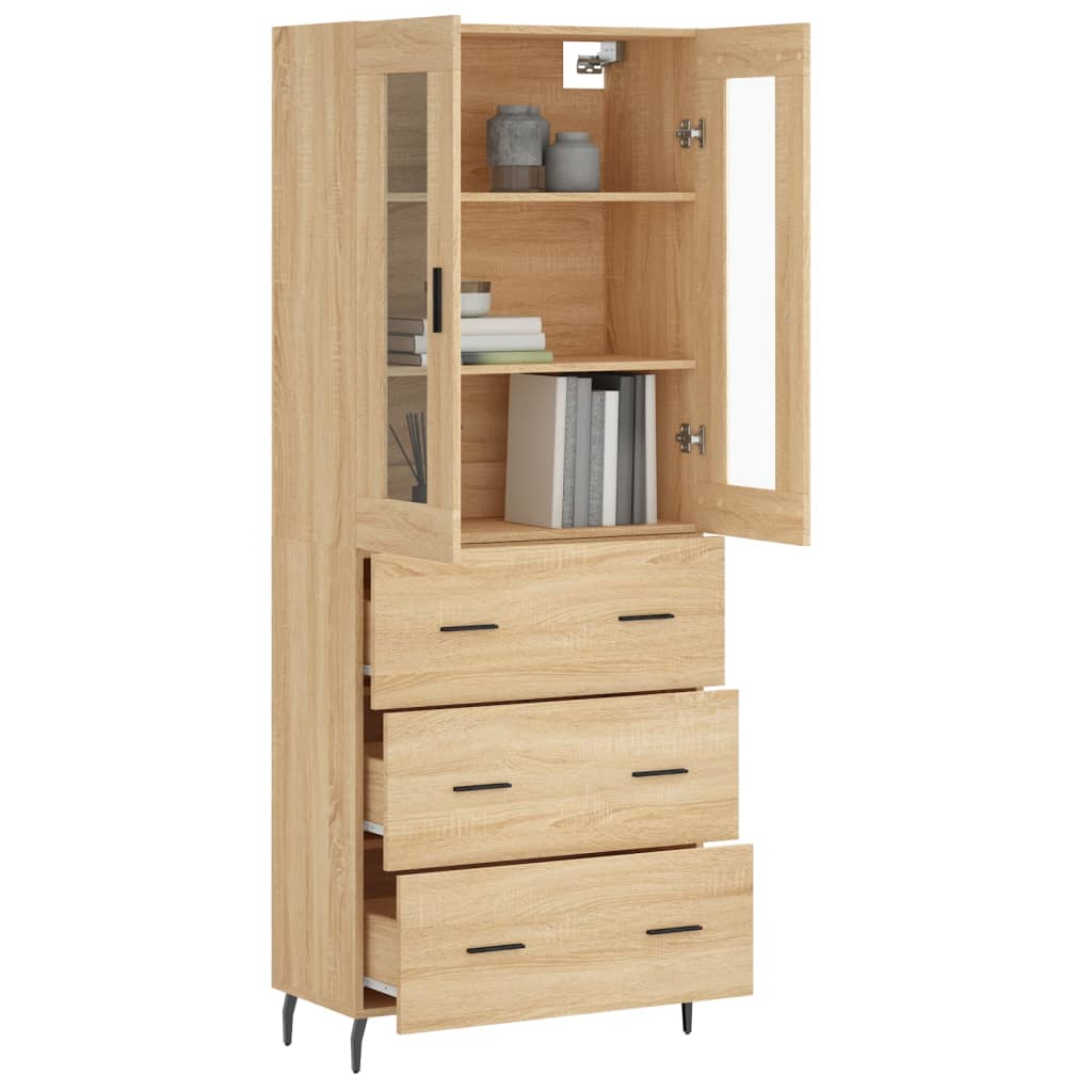 Skåp Sonoma Ek 69,5x34x180 cm