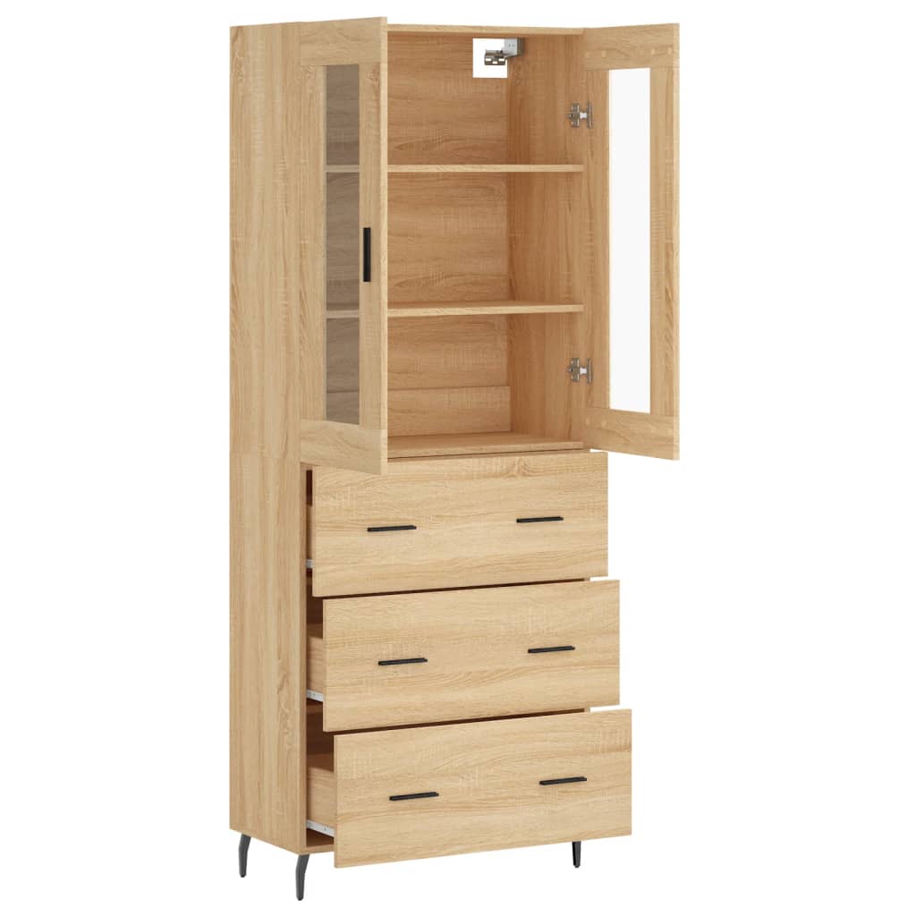 Skåp Sonoma Ek 69,5x34x180 cm