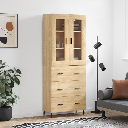 Skåp Sonoma Ek 69,5x34x180 cm