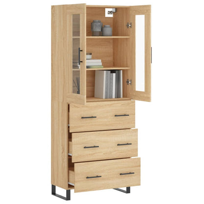 Skåp Sonoma Ek 69,5x34x180 cm