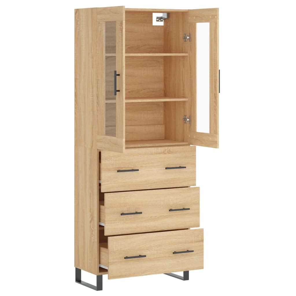 Skåp Sonoma Ek 69,5x34x180 cm