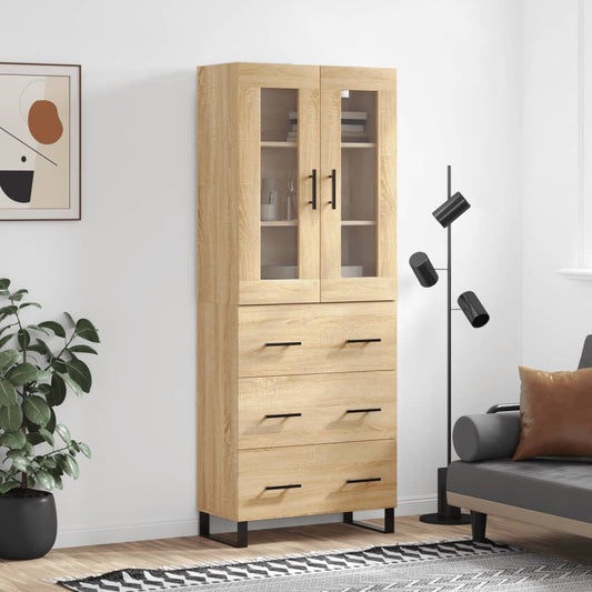 Skåp Sonoma Ek 69,5x34x180 cm