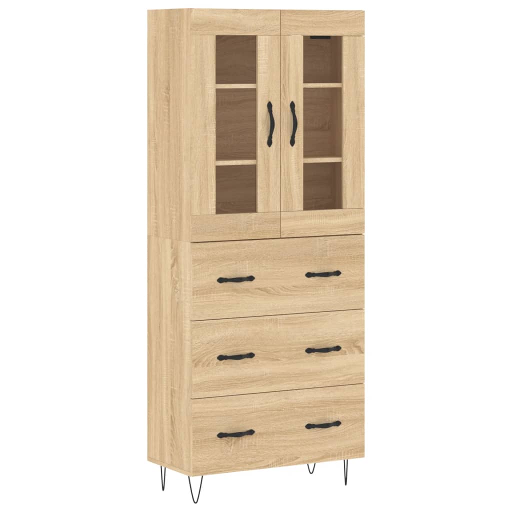 Skåp Sonoma Ek 69,5x34x180 cm