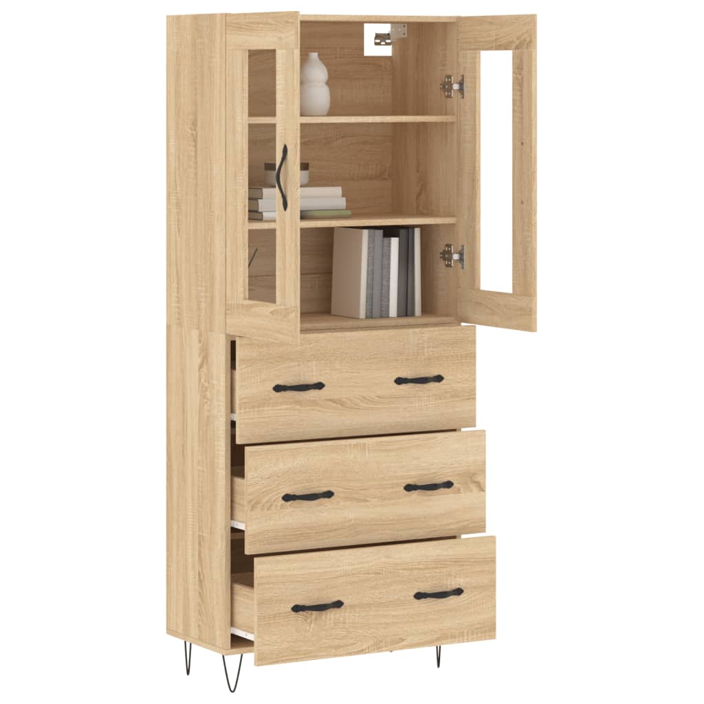 Skåp Sonoma Ek 69,5x34x180 cm