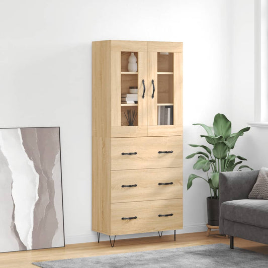 Skåp Sonoma Ek 69,5x34x180 cm