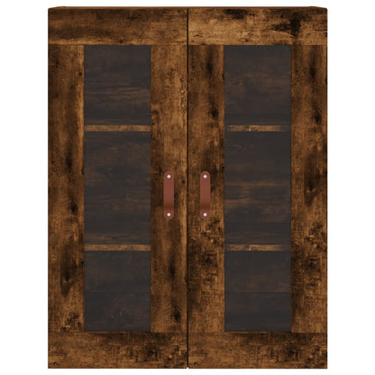 Skåp Rökfärgad Ek 69,5x34x180 cm