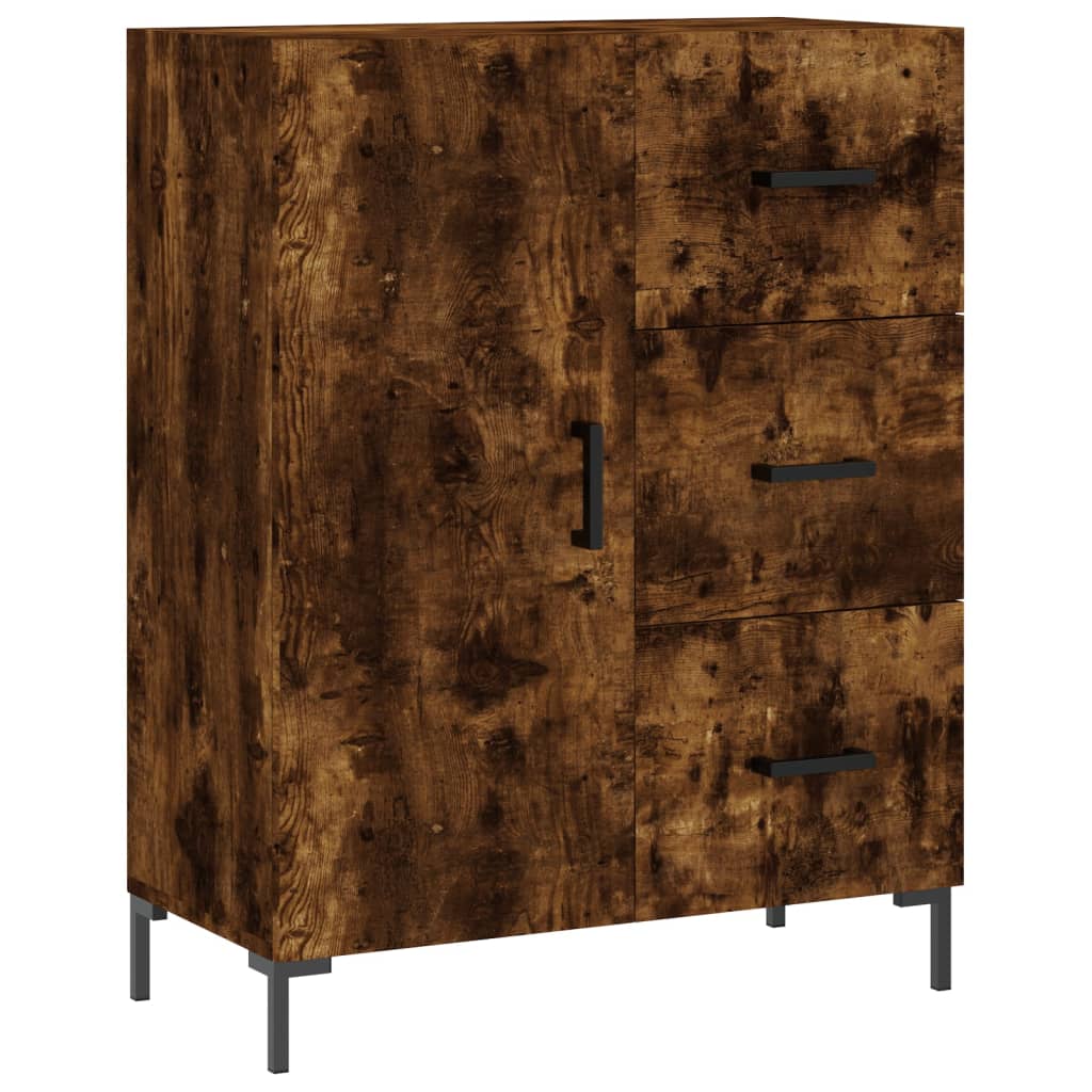 Skåp Rökfärgad Ek 69,5x34x180 cm