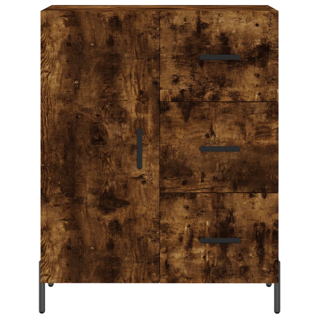 Skåp Rökfärgad Ek 69,5x34x180 cm