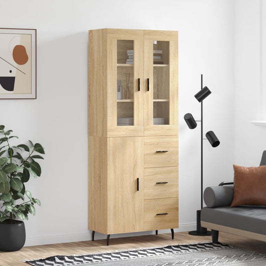 Skåp Sonoma Ek 69,5x34x180 cm