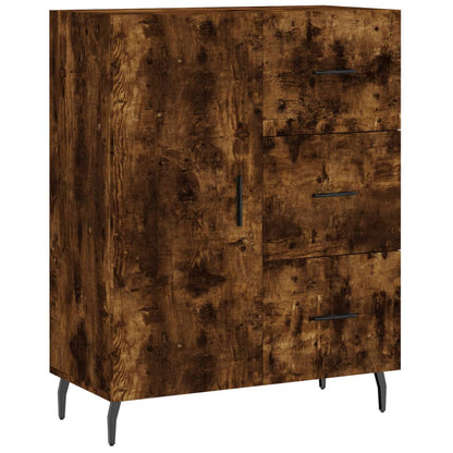 Skåp Rökfärgad Ek 69,5x34x180 cm