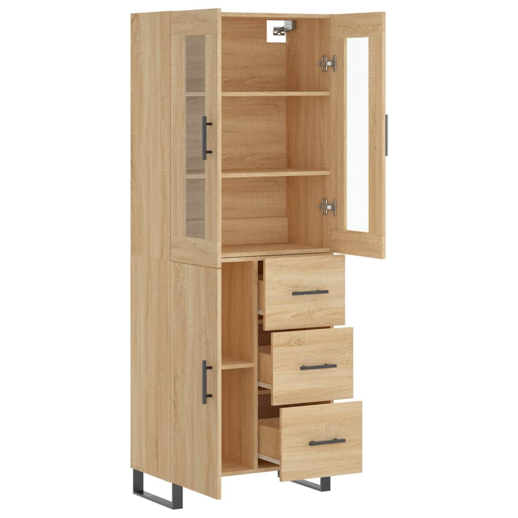 Skåp Sonoma Ek 69,5x34x180 cm