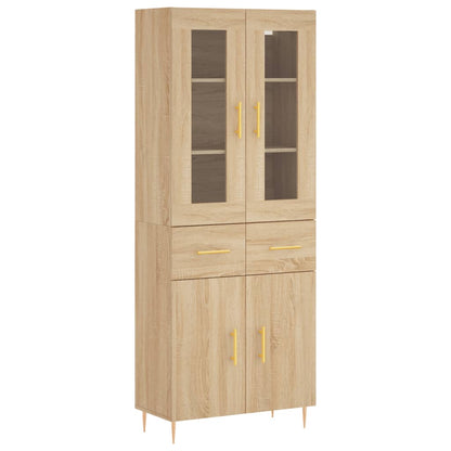 Skåp Sonoma Ek 69,5x34x180 cm