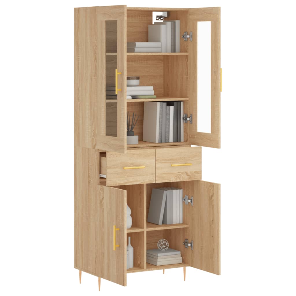 Skåp Sonoma Ek 69,5x34x180 cm