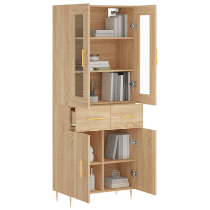 Skåp Sonoma Ek 69,5x34x180 cm
