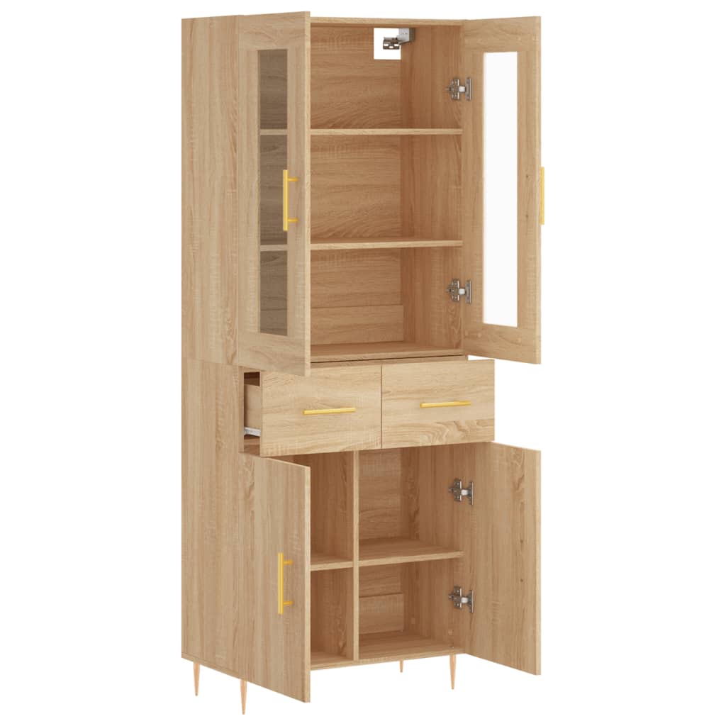 Skåp Sonoma Ek 69,5x34x180 cm