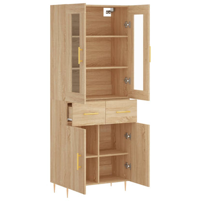 Skåp Sonoma Ek 69,5x34x180 cm