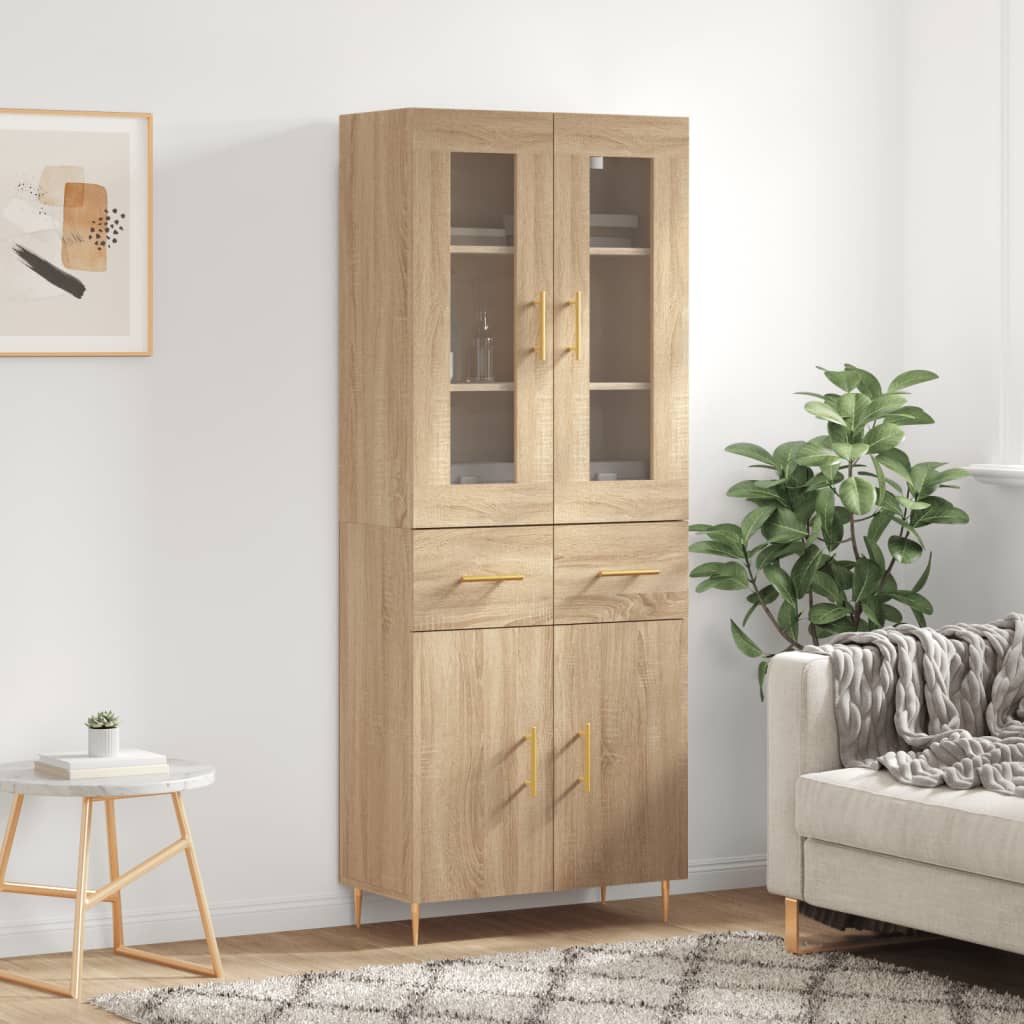 Skåp Sonoma Ek 69,5x34x180 cm