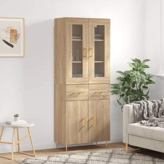 Skåp Sonoma Ek 69,5x34x180 cm