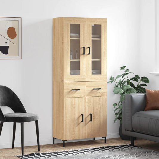 Skåp Sonoma Ek 69,5x34x180 cm