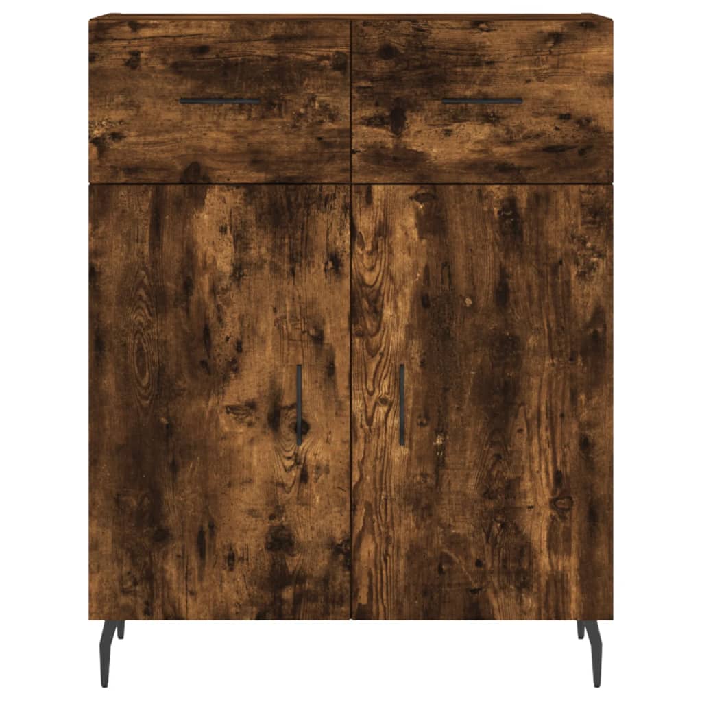 Skåp Rökfärgad Ek 69,5x34x180 cm