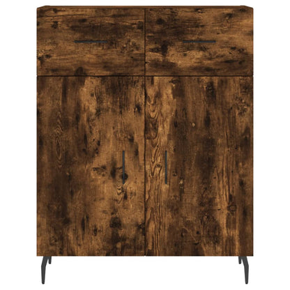 Skåp Rökfärgad Ek 69,5x34x180 cm