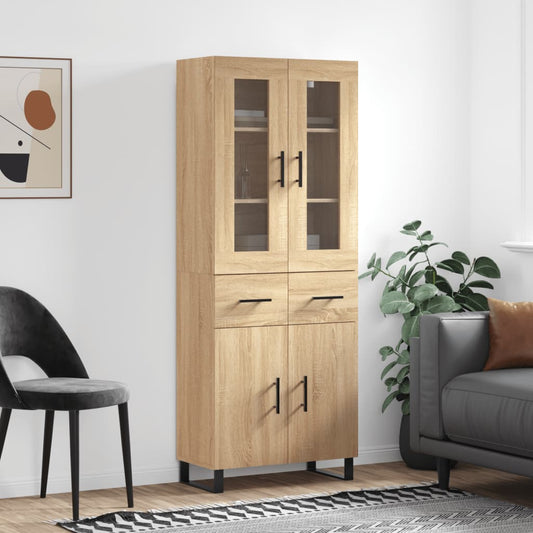 Skåp Sonoma Ek 69,5x34x180 cm