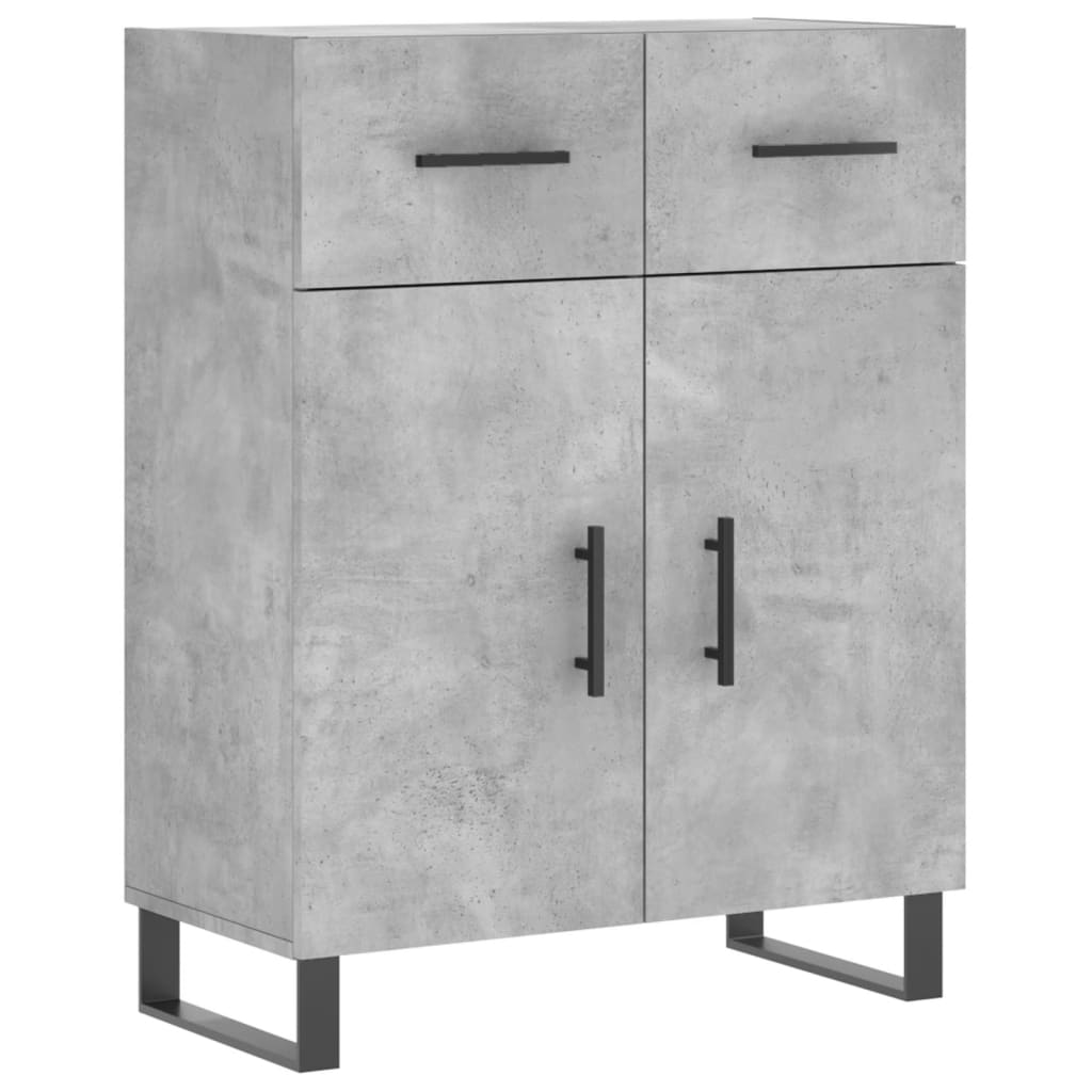 Skåp Betonggrå 69,5x34x180 cm