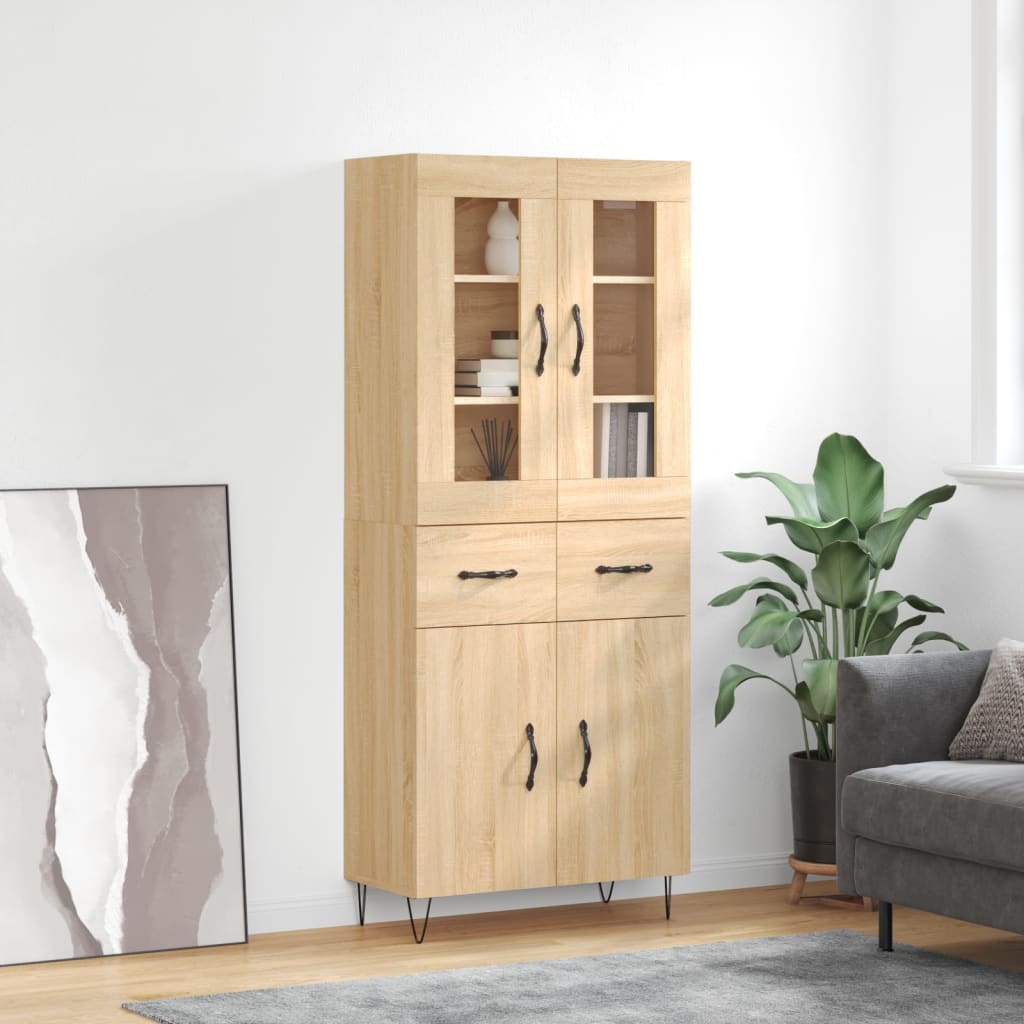 Skåp Sonoma Ek 69,5x34x180 cm
