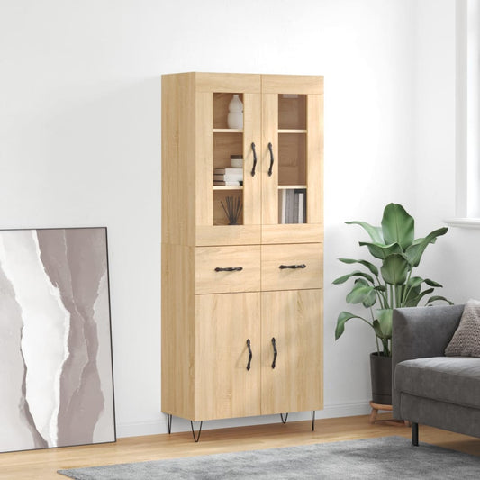 Skåp Sonoma Ek 69,5x34x180 cm
