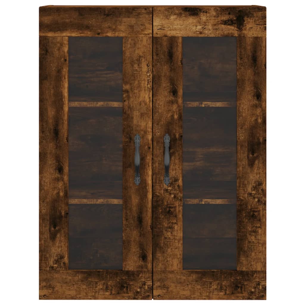 Skåp Rökfärgad Ek 69,5x34x180 cm