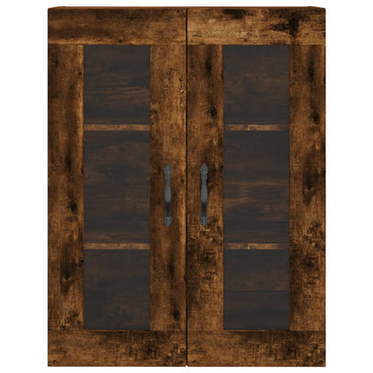 Skåp Rökfärgad Ek 69,5x34x180 cm
