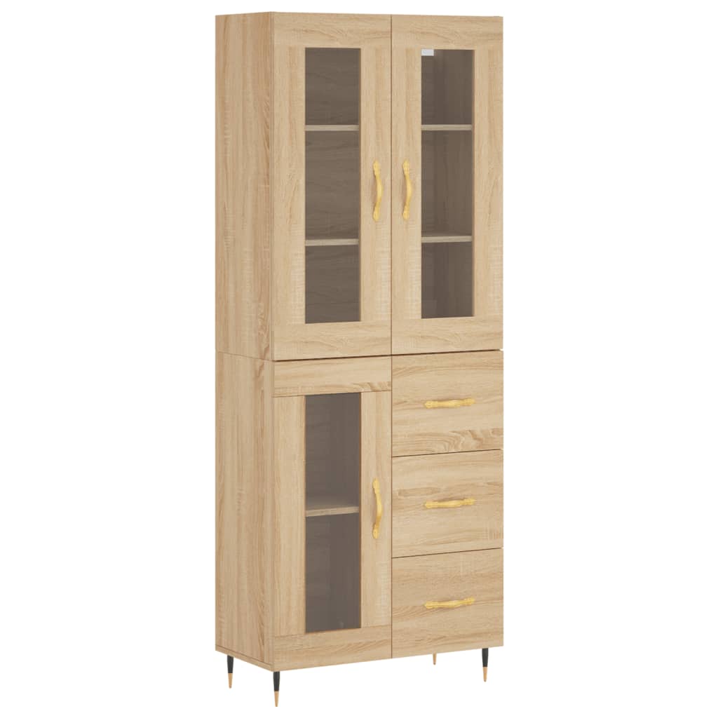 Skåp Sonoma Ek 69,5x34x180 cm
