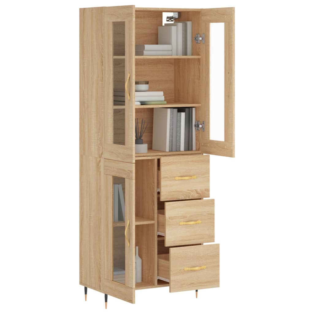Skåp Sonoma Ek 69,5x34x180 cm