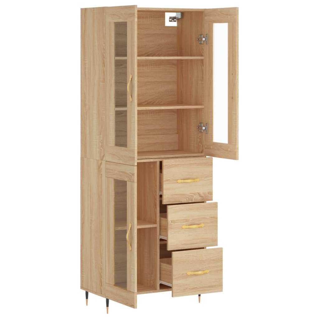 Skåp Sonoma Ek 69,5x34x180 cm