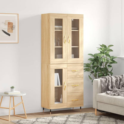 Skåp Sonoma Ek 69,5x34x180 cm