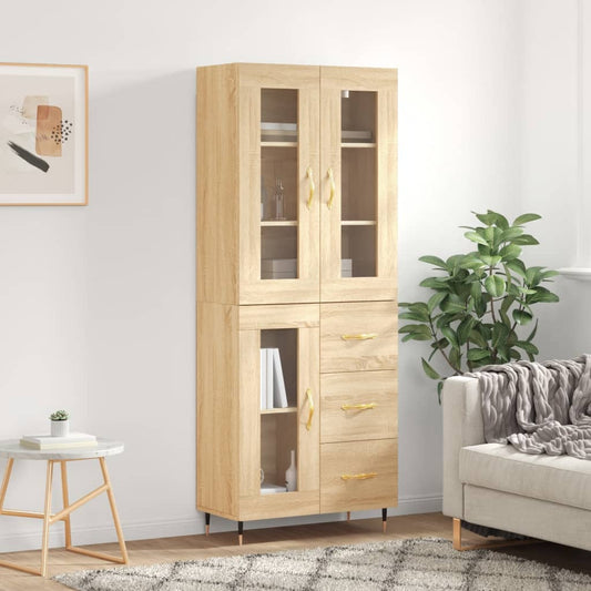 Skåp Sonoma Ek 69,5x34x180 cm