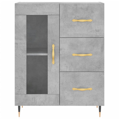 Skåp Betonggrå 69,5x34x180 cm